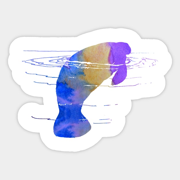 Manatee Sticker by BittenByErmines